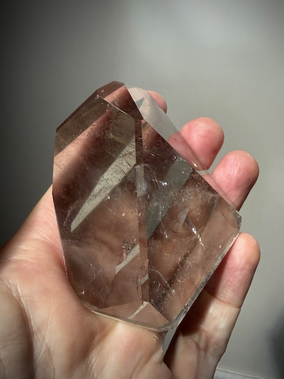 Gold Rutilated Quartz Crystal Optical Quartz Rutile Inclusion Quartz Polished