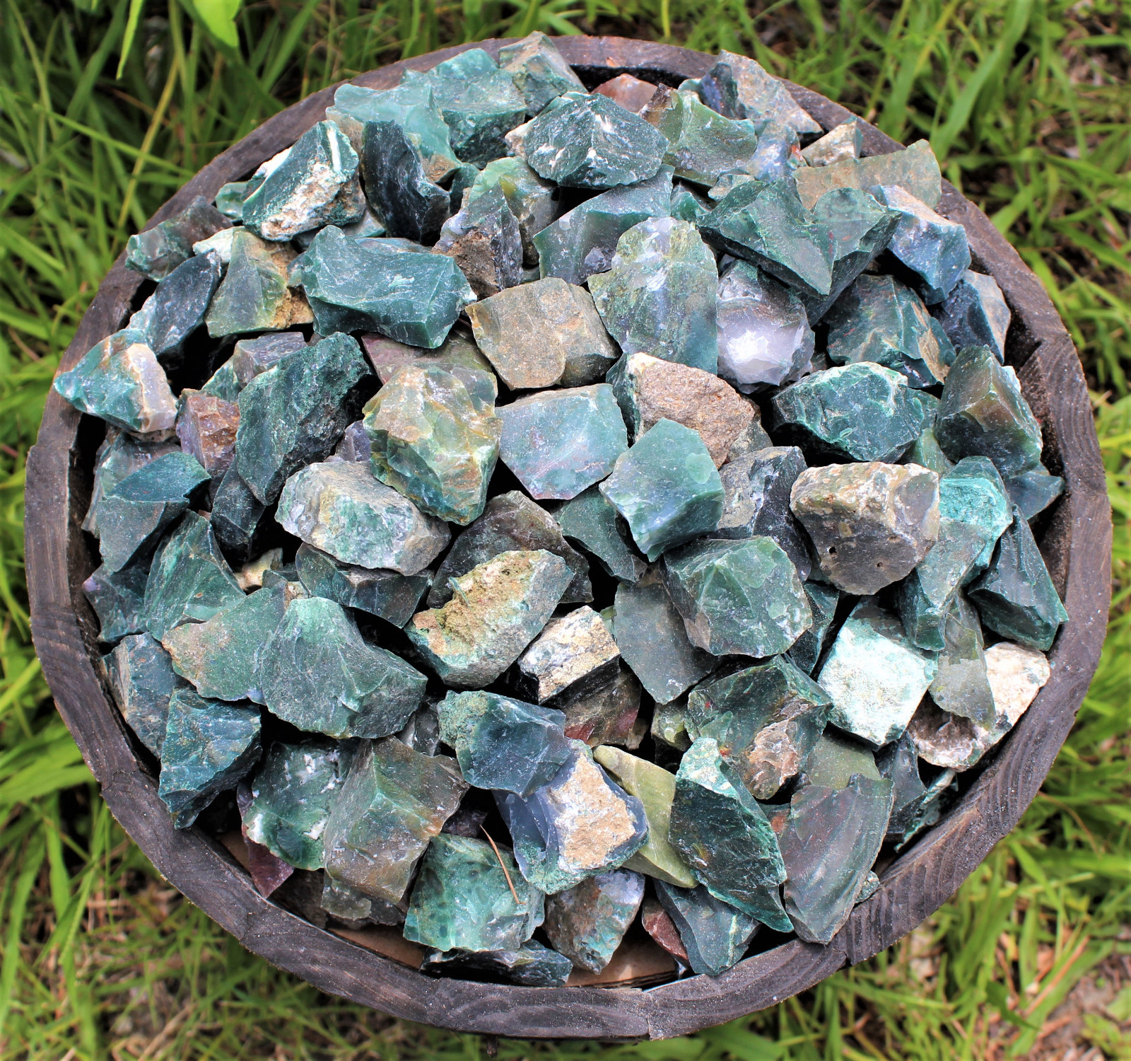 1/2 lb Bulk Lot Natural Rough Bloodstone Raw Rock Stone (Crystal Healing 8 oz)