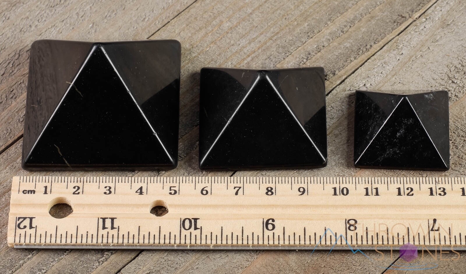 SHUNGITE Crystal Pyramid – EMF Protection, Sacred Geometry, Metaphysical, E0308