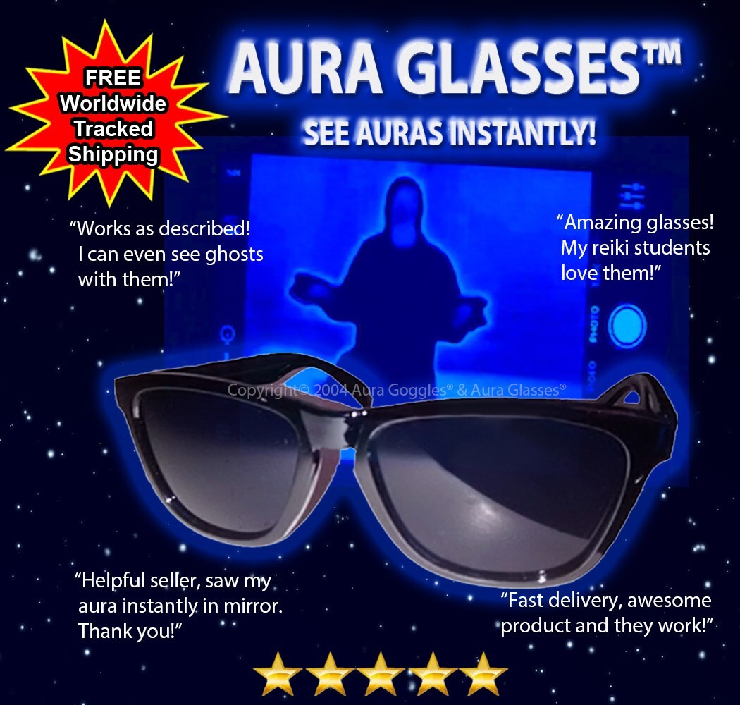AURA GLASSES dicyanin style reiki crystal hunting ghost healing psychic orgone