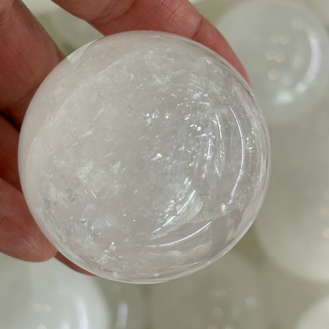 Natural Iceland Spar Optical Calcite Quartz Crystal Mineral Specimen 300g+ 1pc