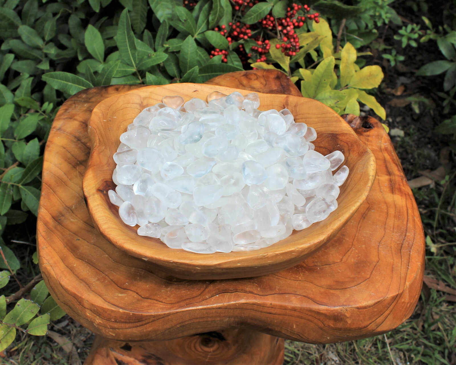 5 lb Lot Clear Quartz Tumbled Stones: Wholesale Bulk Lot (Crystal Healing)