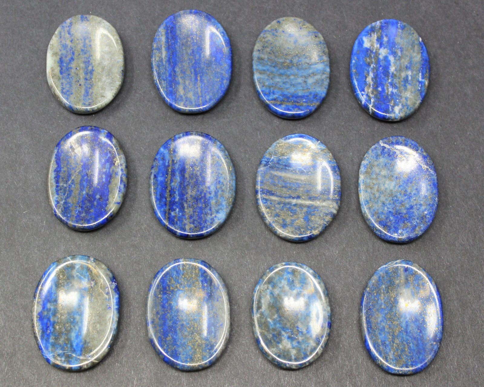 Lapis Lazuli Worry Stone (Lapis Lazuli Palm Stone, Smooth Polished Pocket Stone)