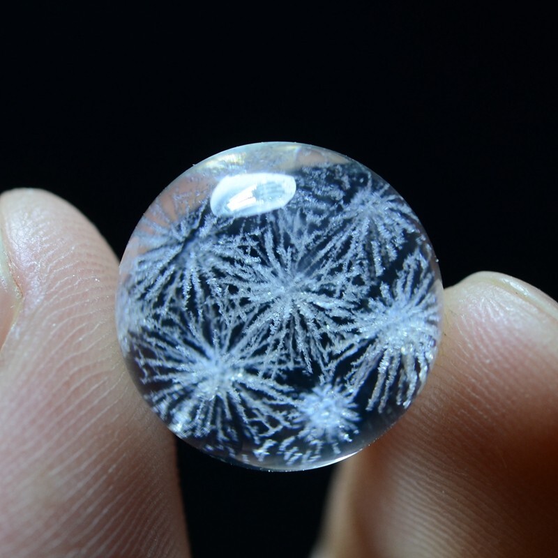 14mm New Find Rare NATURAL PRETTY Fireworks phantom QUARTZ CRYSTAL Sphere BALL