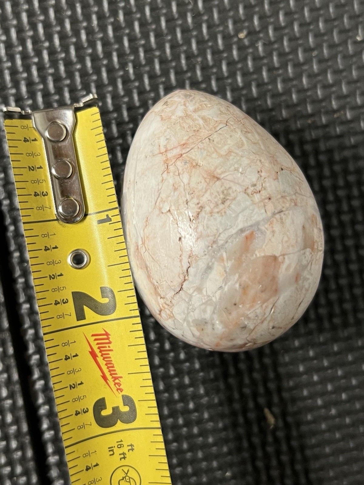 Polished Marble Stone Egg. 2 1/2 in High, 1 1/2in Wide. Preowned.