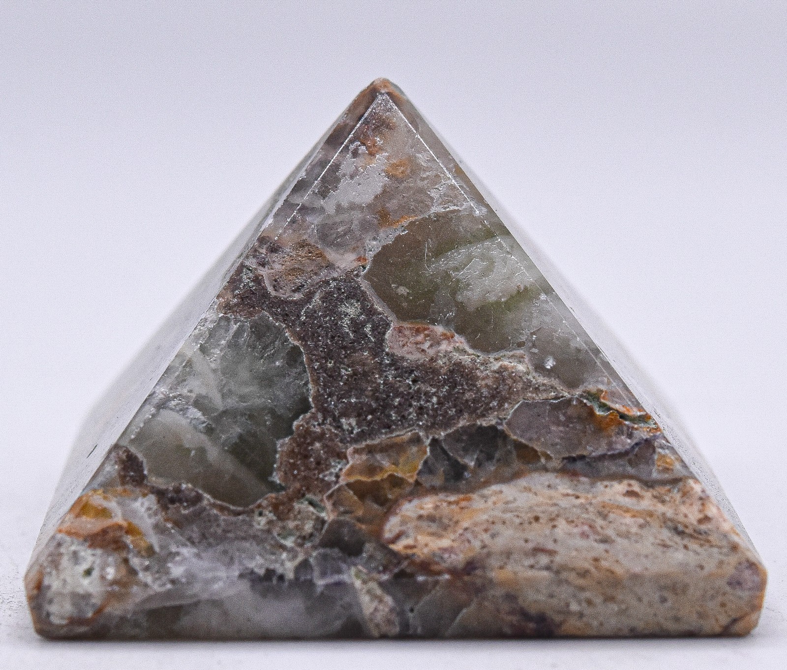 36mm Fluorite Pyramid Polished Natural Crystal Mineral Stone Specimen – India