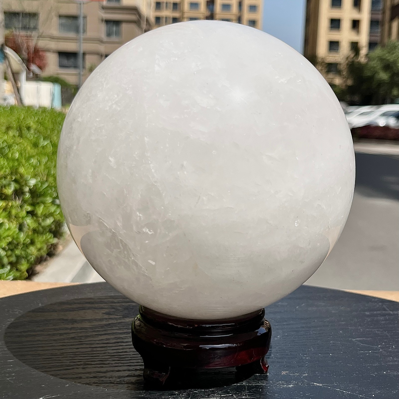 Natural Clear Quartz Crystal Ball Sphere Healing Stone Home Decor 11 lb