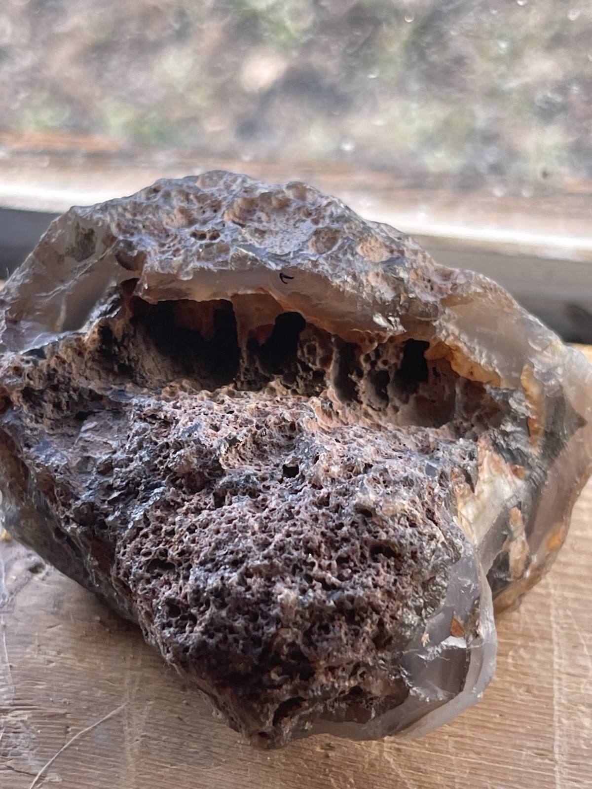 134g Natural Black Sphalerite Druzy With Distinctive Banded Agate