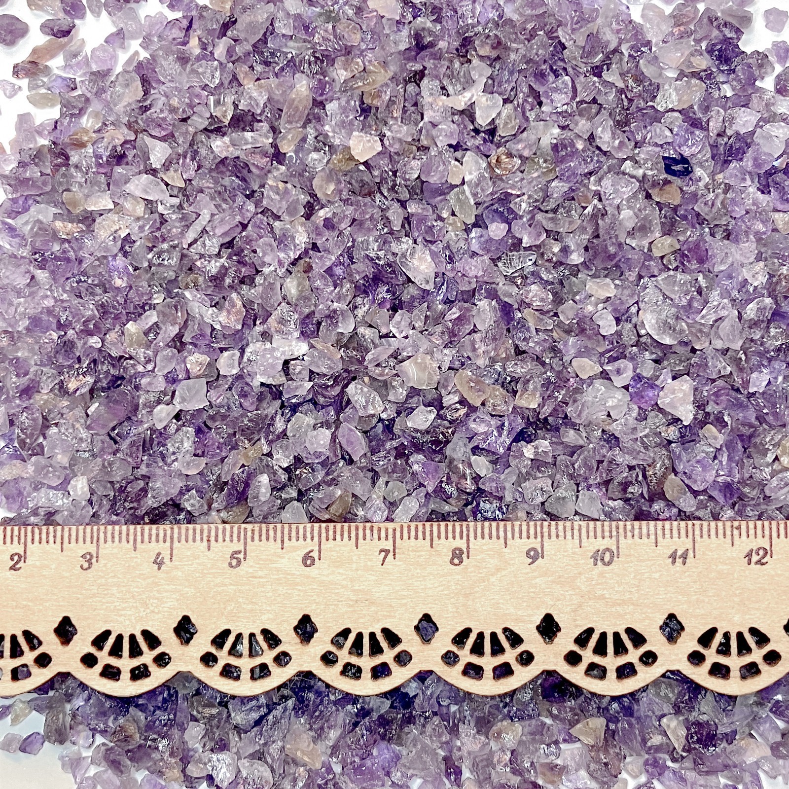 Crushed Amethyst Chips with Minor Smoky Quartz Chips, 2mm-4mm, CLOSEOUT DEAL