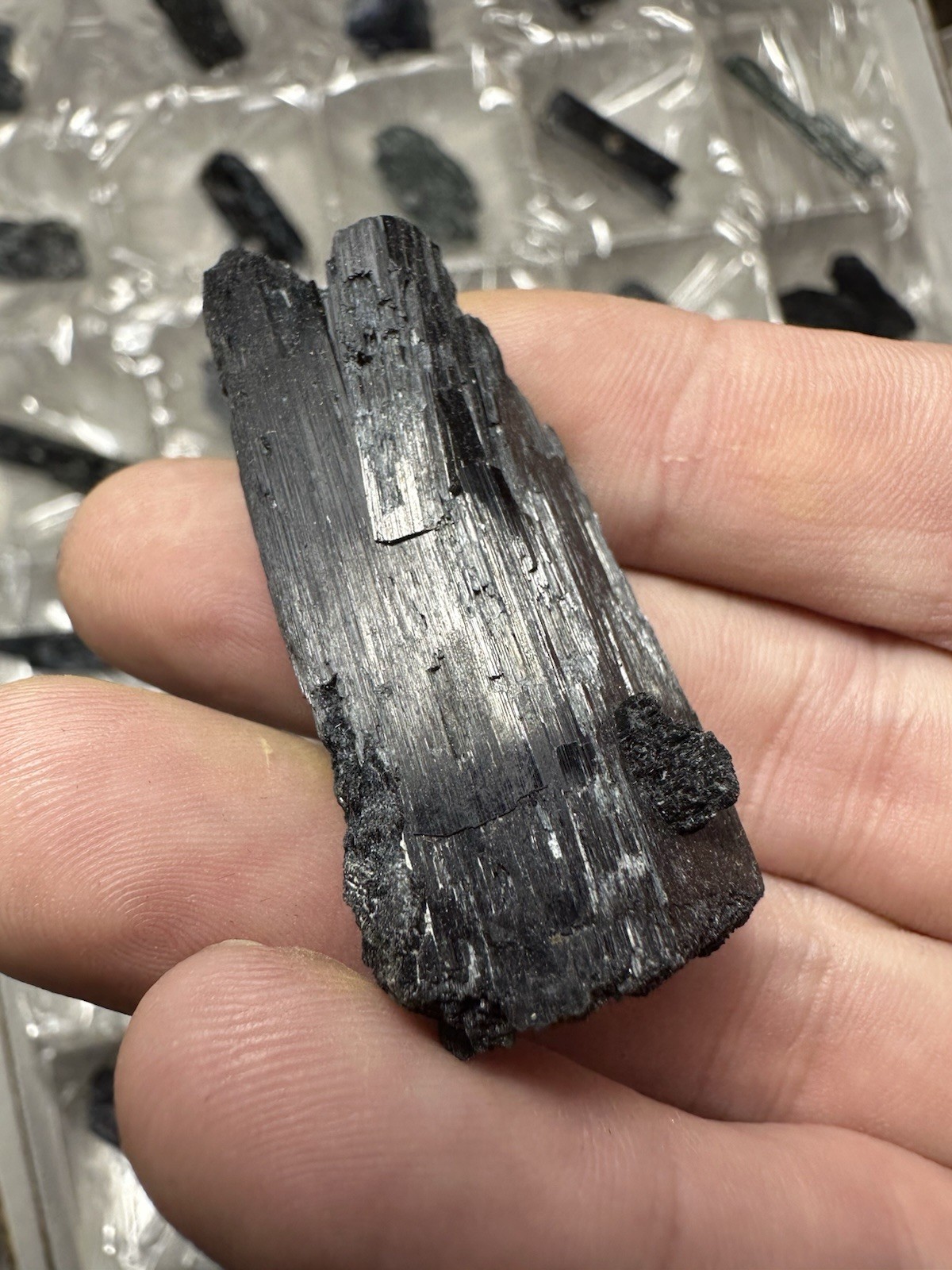 35 piece flat of Arfvedsonite from Mount Malosa, Zomba, Southern Region, Malawi