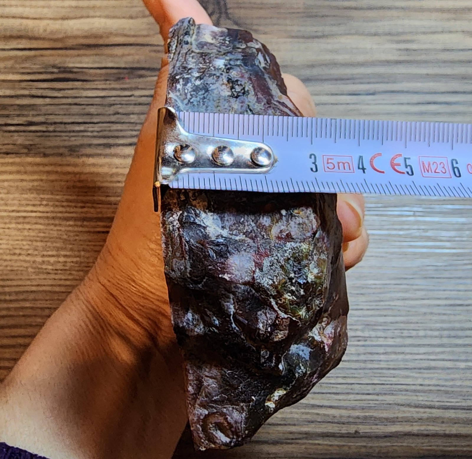 18.48 oz ( 524 gr) Multicolor Agate Slab, Collectible Agate, Unpolished Agate