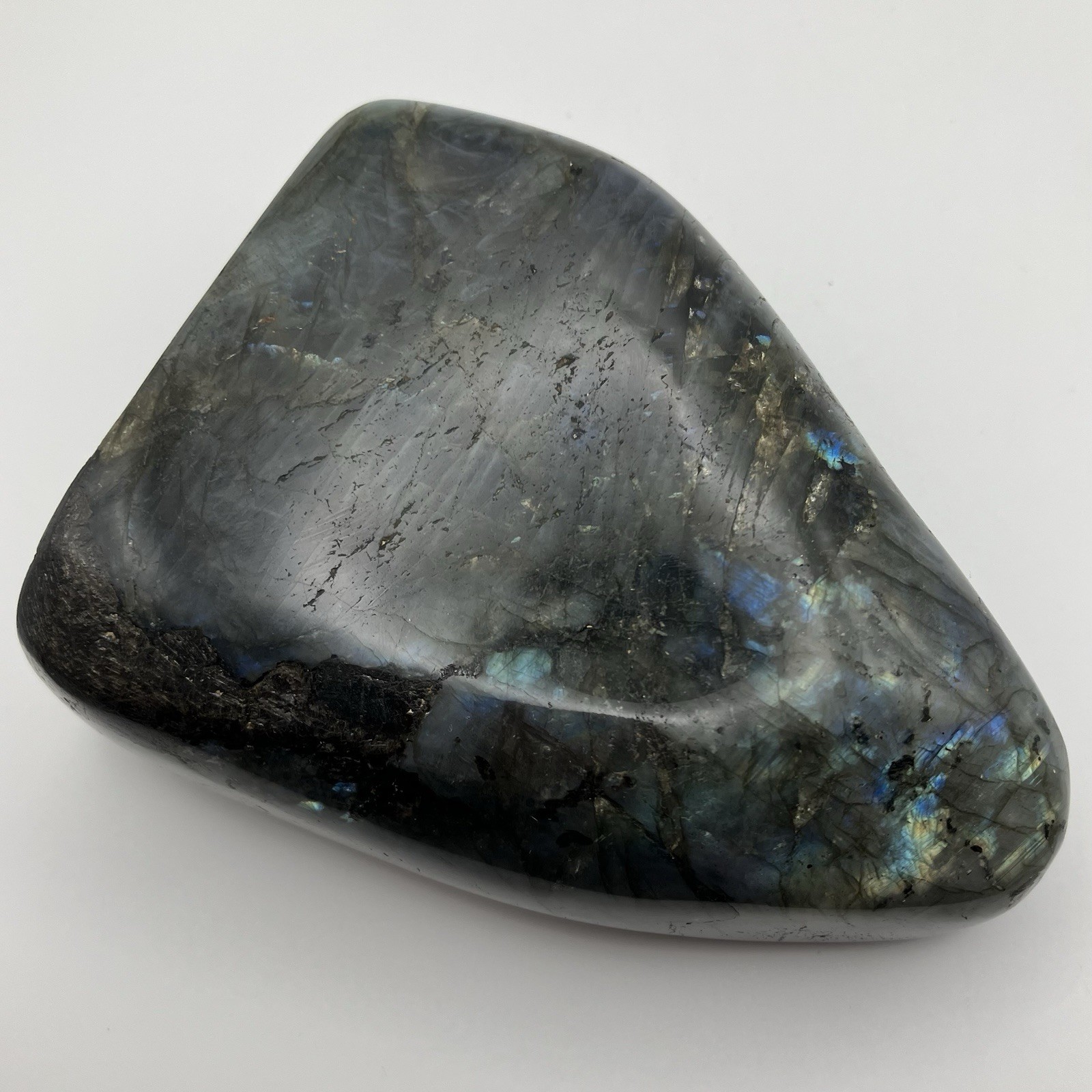 99mm XL 1+LB Rainbow Labradorite Freeform Tower Crystal Gemstone Specimen 504g