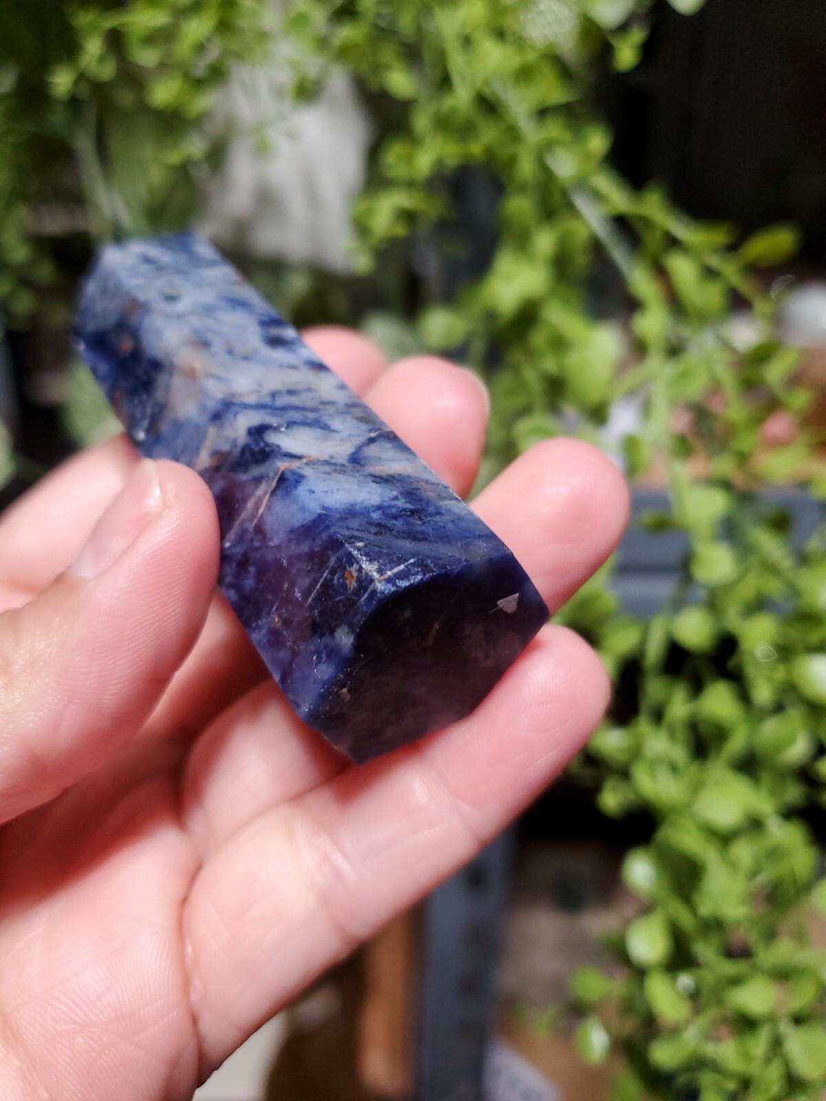 Natural Sodalite Healing Crystal Wands Obelisk Reiki Tower 3.5″