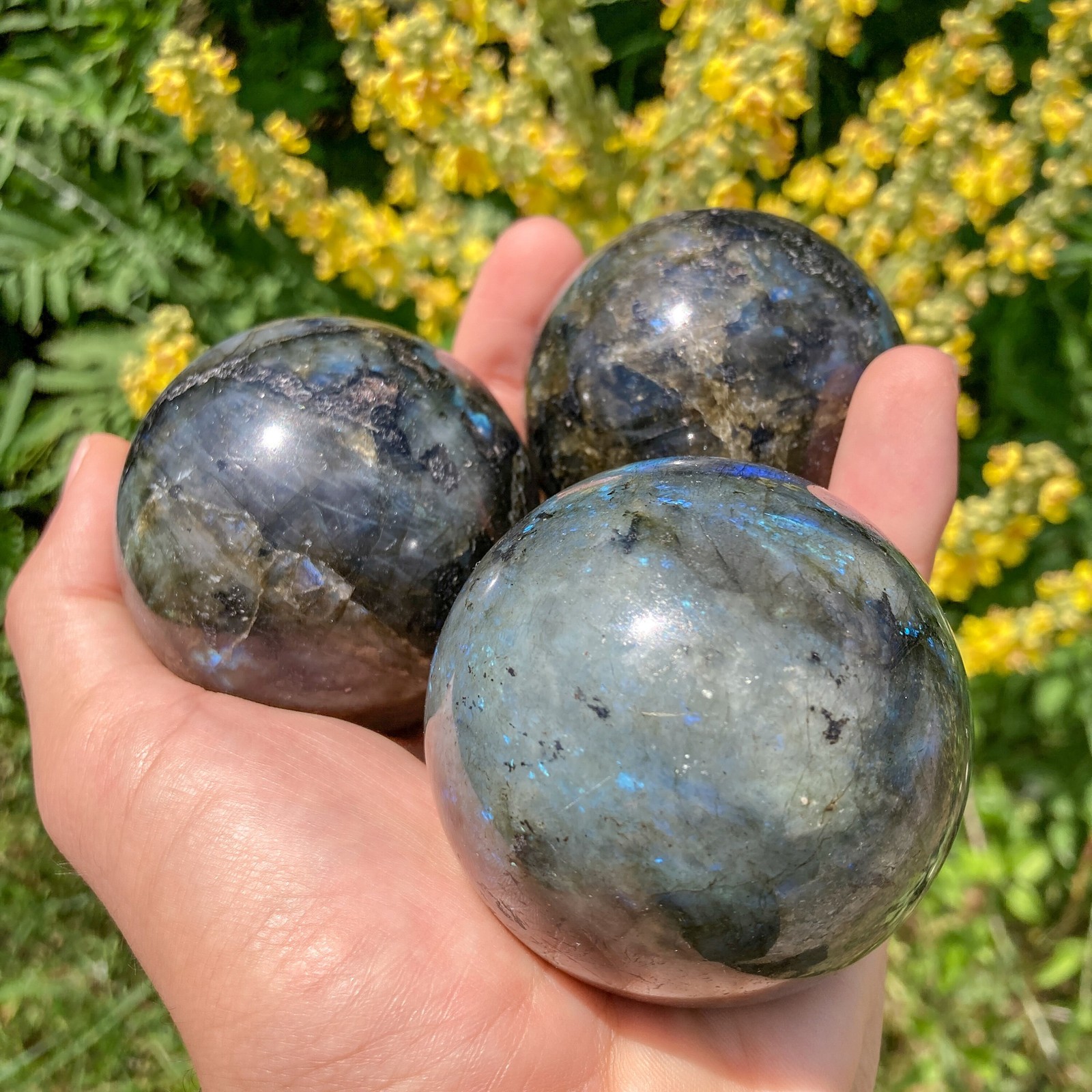 Blue Labradorite Sphere / Psychic Powers / Clairvoyance / Telepathy / Prophecy