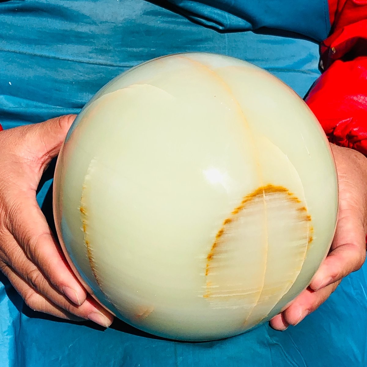 5930g Natural Afghan Jade Chakra Quartz Sphere healing ball Specimen