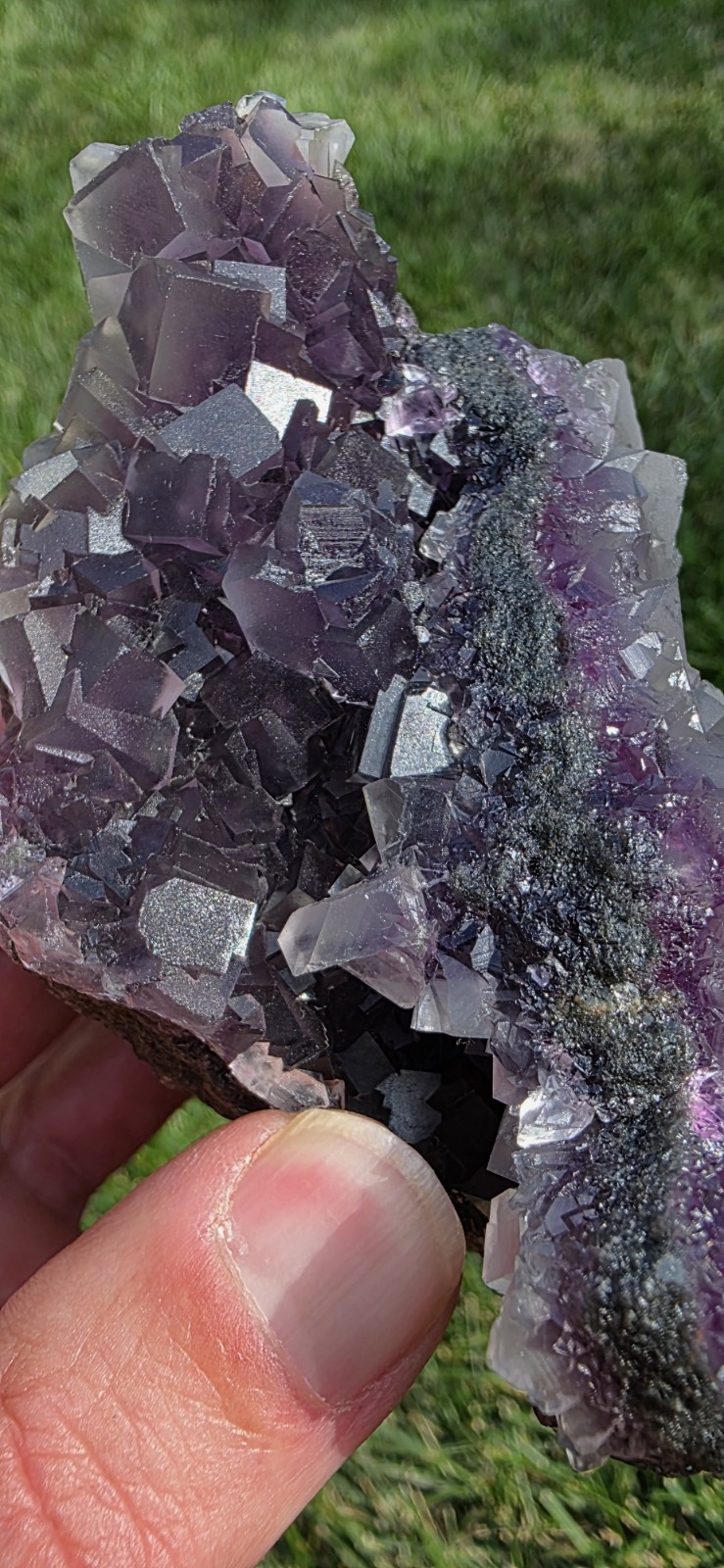 Purple Cubic Fluorite, 5″ Display Piece