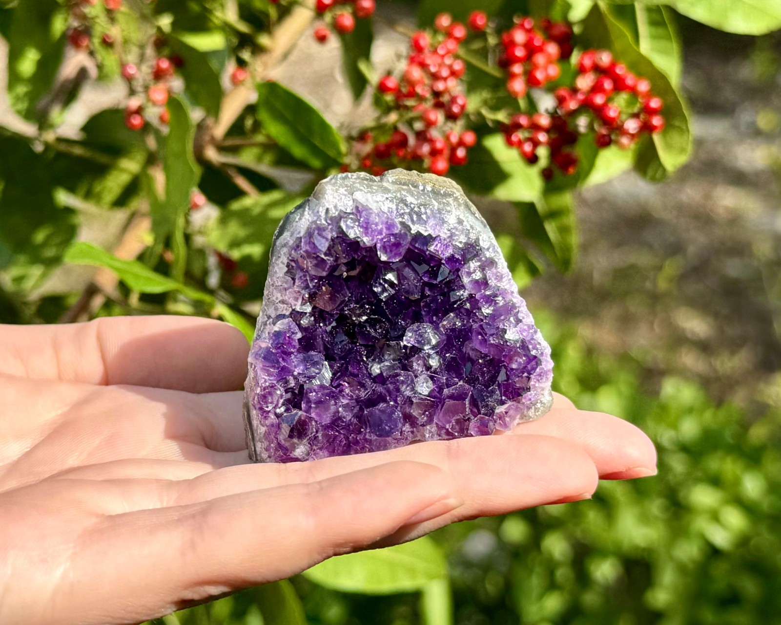 80-100g Raw Amethyst Crystal Quartz Cluster Specimens (Home Decor, Ornaments)