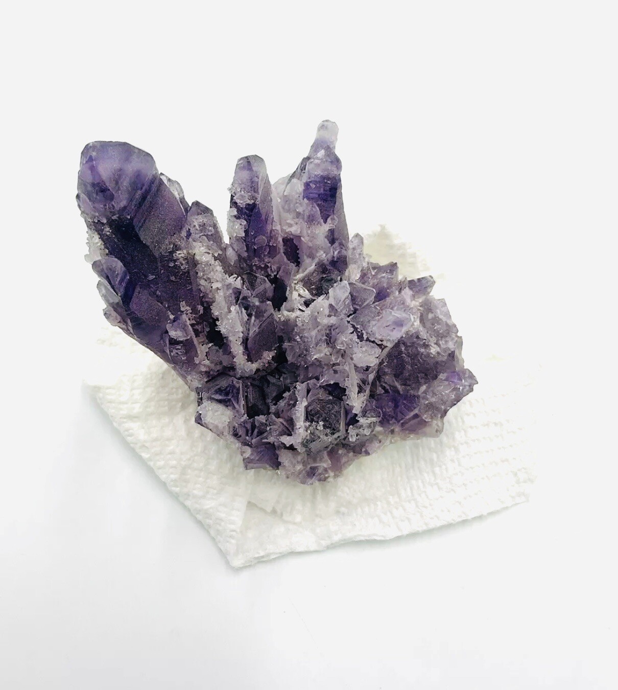 Beautiful Chunk Of Amethyst 3in Tall 3 1/2 Or So Long!! S1