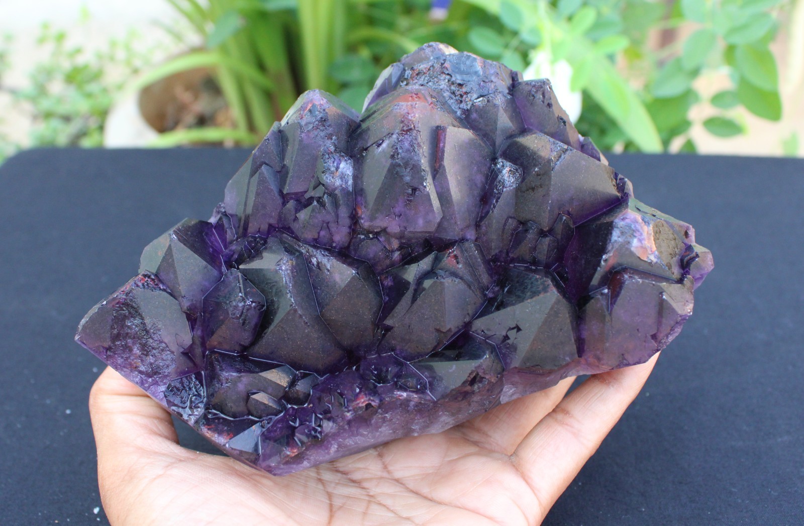 AMYTHST ON MATRIX MINERALS SPECIMEN INDIA