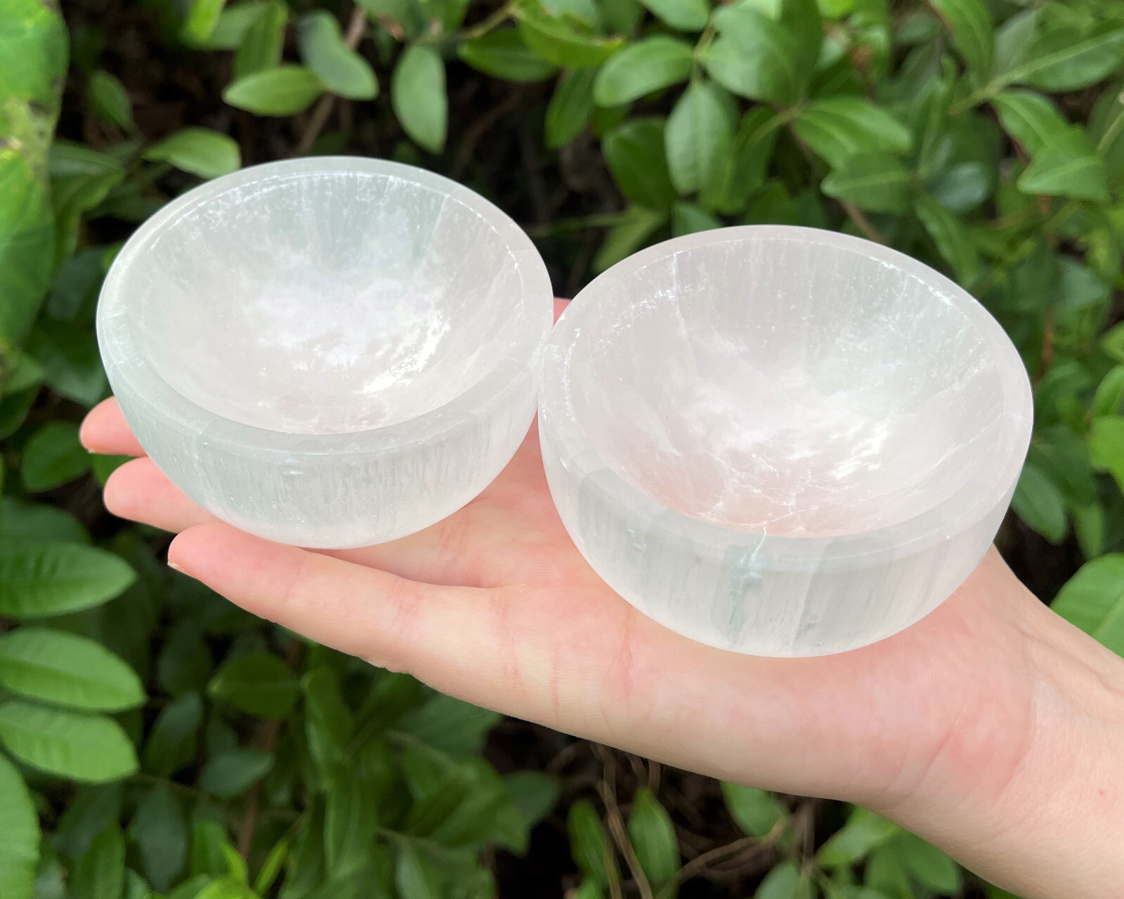 Wholesale Bulk Lot: 7 Selenite Charging Bowls Medium (Cleanse & Charge Crystals)