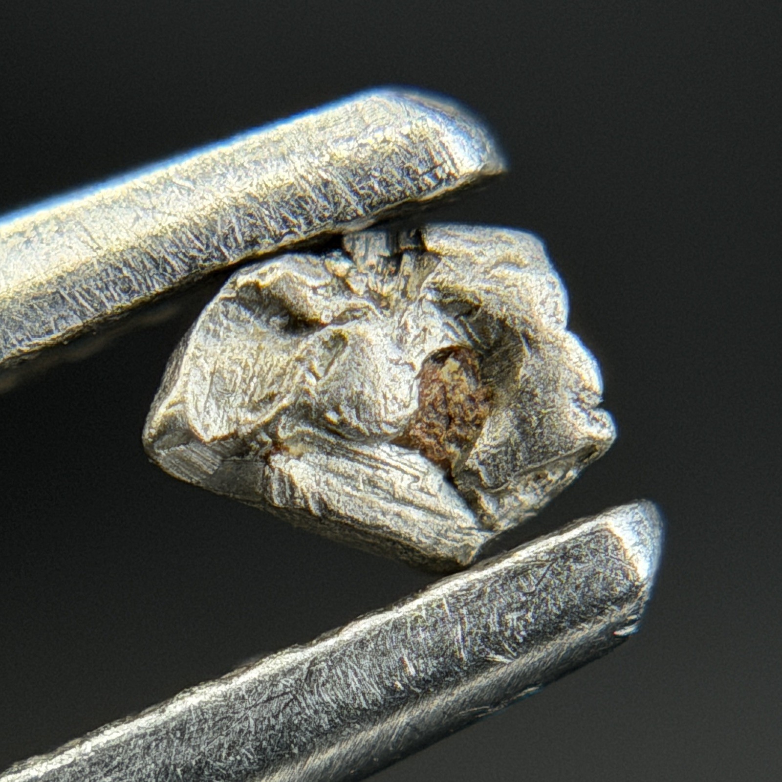 Natural Native Platinum Crystal Specimen Konder Russia 0.190 g