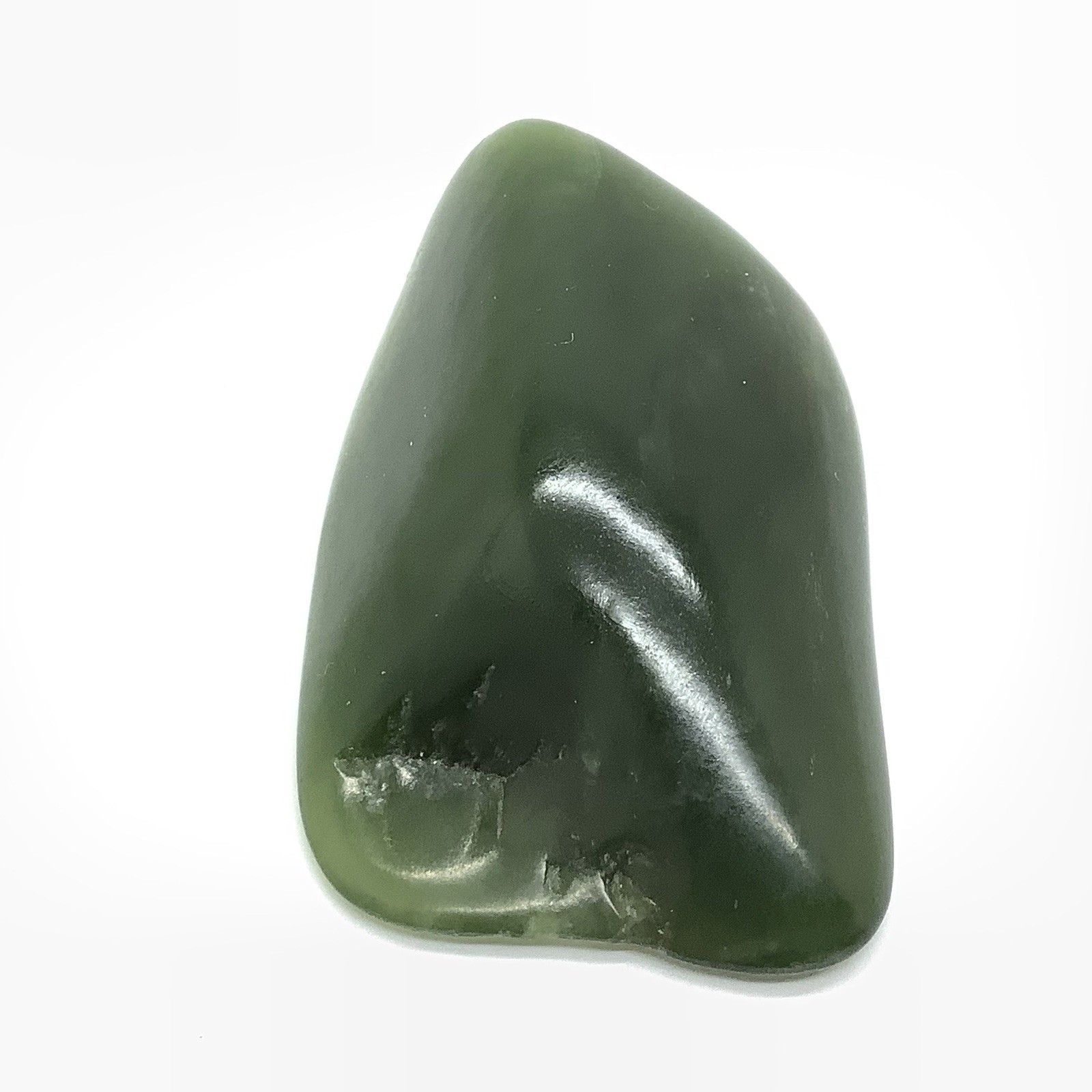 Siberian Jade Pebble Green Nephrite Jade Stone Specimen Siberia 36g