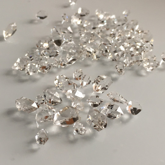 24 pcs Herkimer diamond crystals , 5 to 7 mm