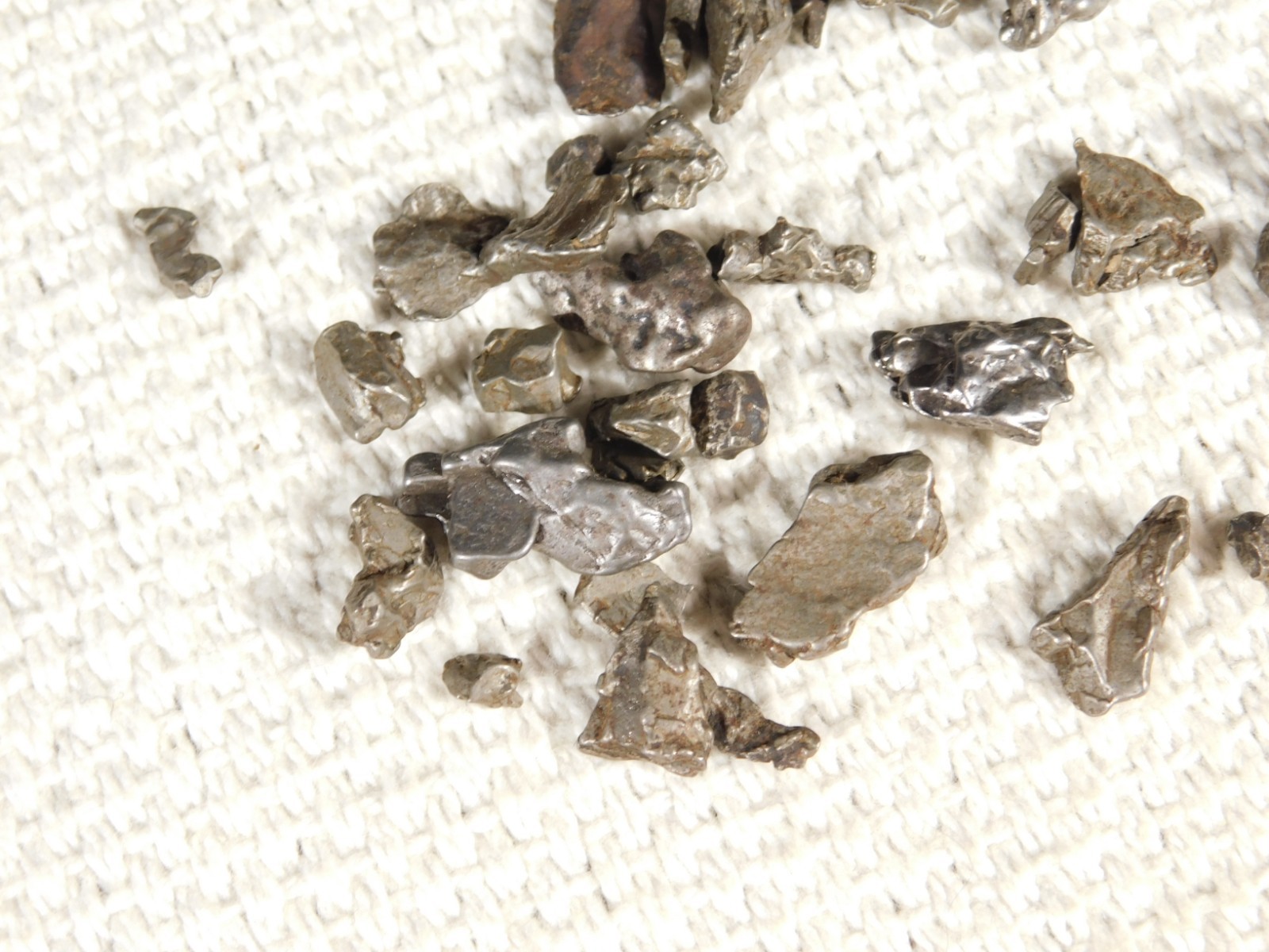 Big Lot of Little Campo Del Cielo METEORITES 100% Authentic Argentina 23.4gr