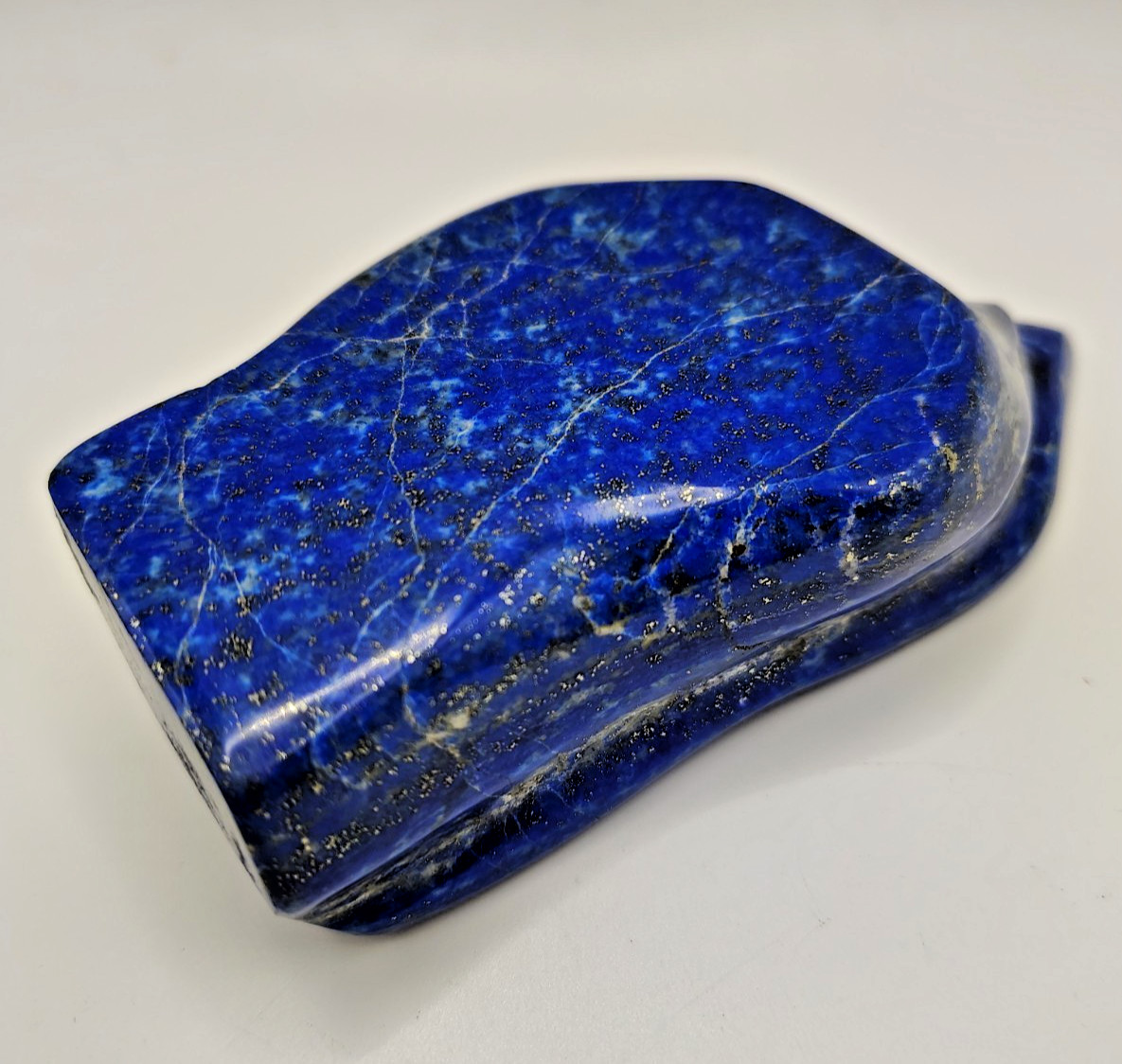 Polished Lapis Lazuli Mineral Specimen Stone Crystal Freeform 286.51g Gemstone
