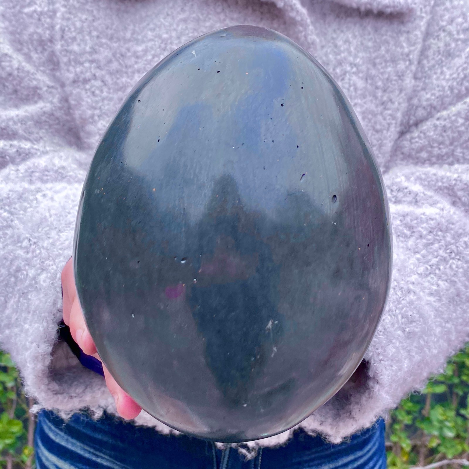 8.15LB Natural amethyst Dinosaur egg Quartz Crystal specimen healing