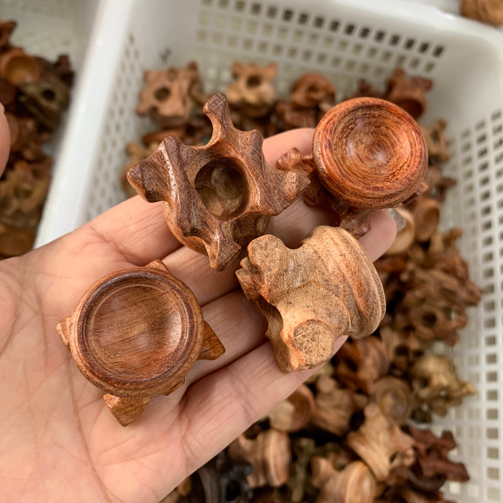 10pcs Resin Wooden Stand Base For Crystal Ball Base Home Decoration 25mm