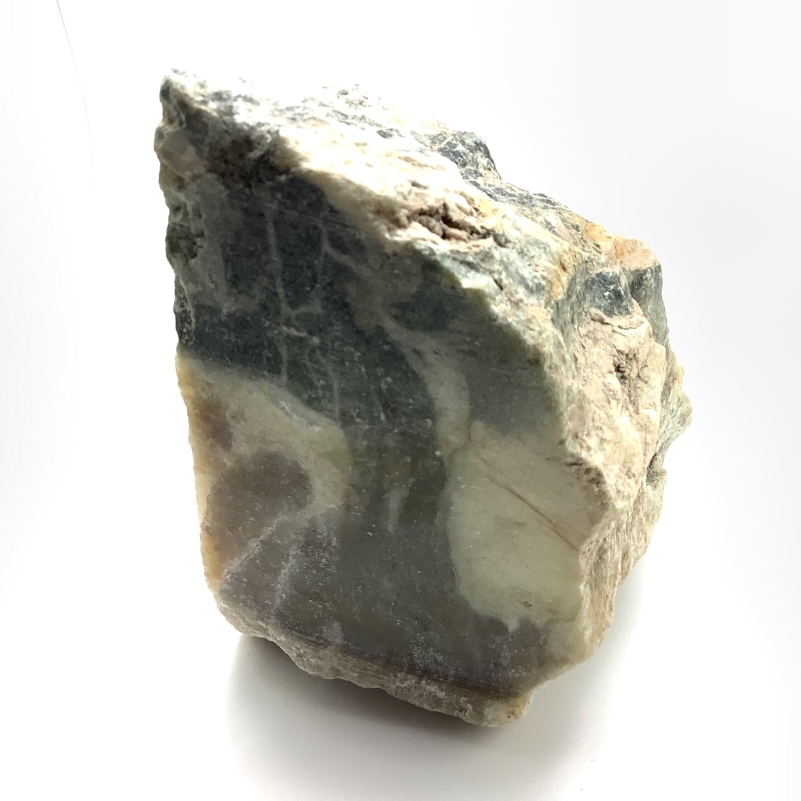 Siberian Jade Block Rough Honey Brown Green Nephrite Jade Stone Siberia 2655g