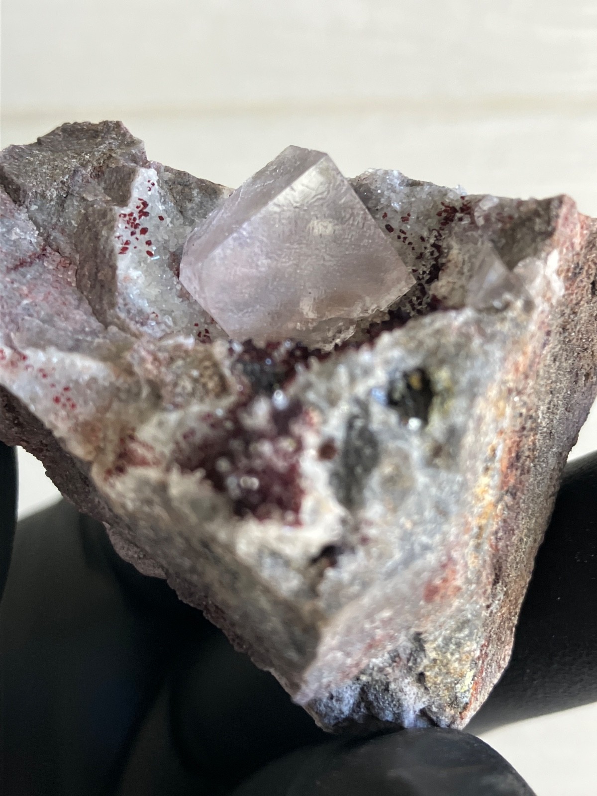 Fluorite “Red Pocket” 2007-2008 “Rare” U.V. Ojuela Mine, Mapimi, Durango, Mexico