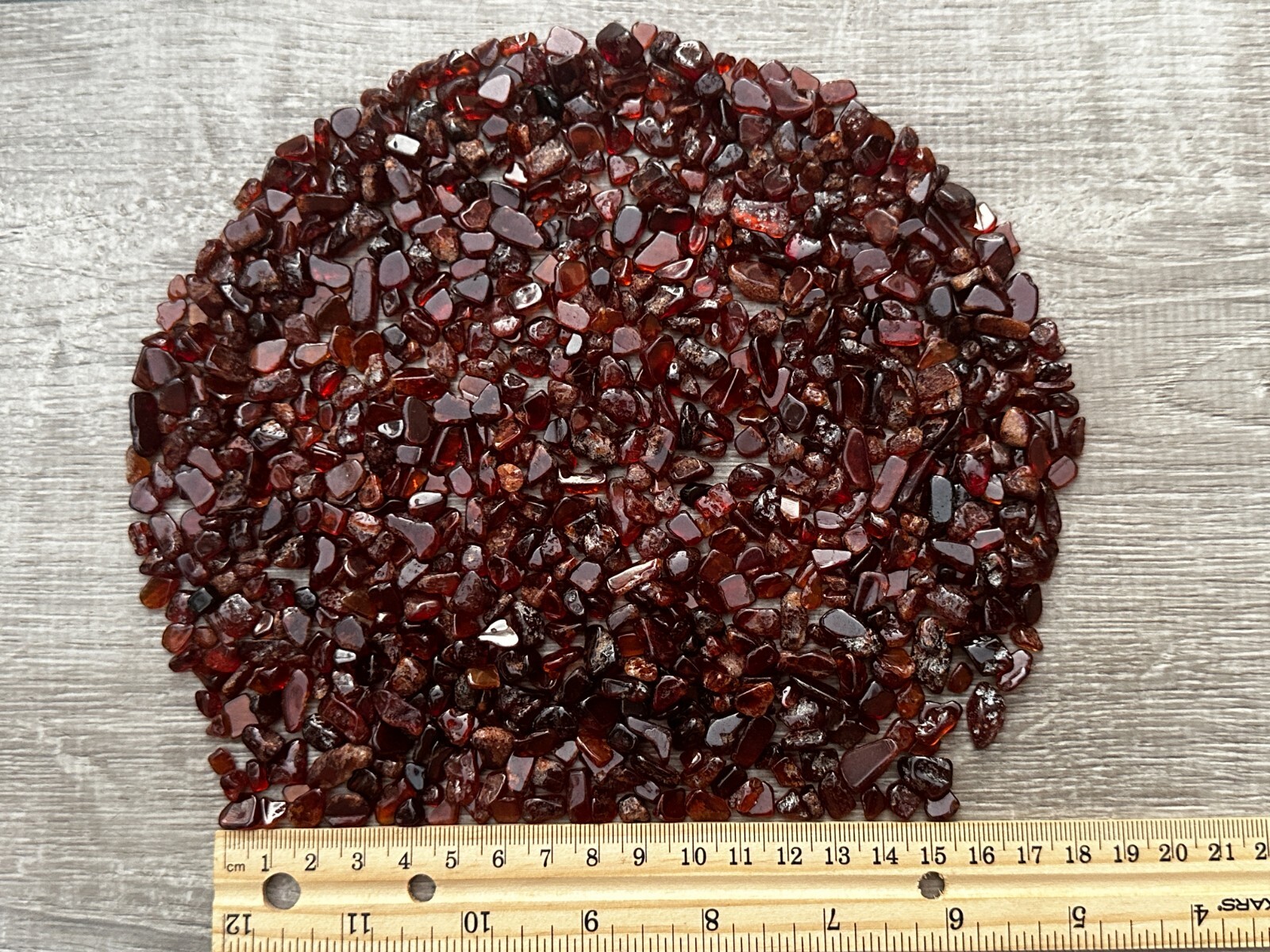 Grade A++ Orange Garnet Semi Tumbled Gemstone Large Chips 4 – 12 mm, Bulk Lot