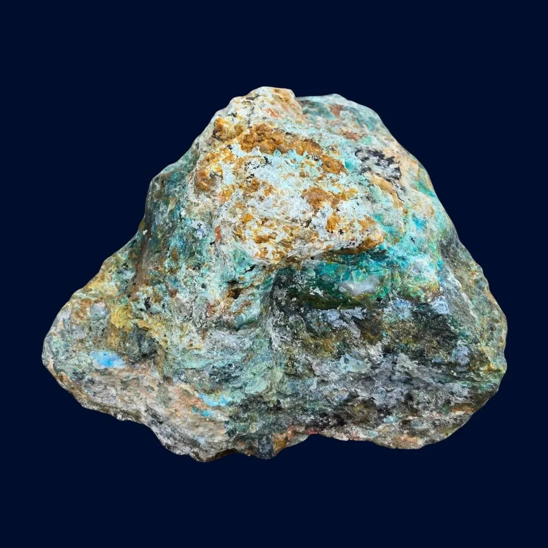 Blue Basin Mine Copper Ore 652g Chrysocolla Quartz Nevada Display Specimen