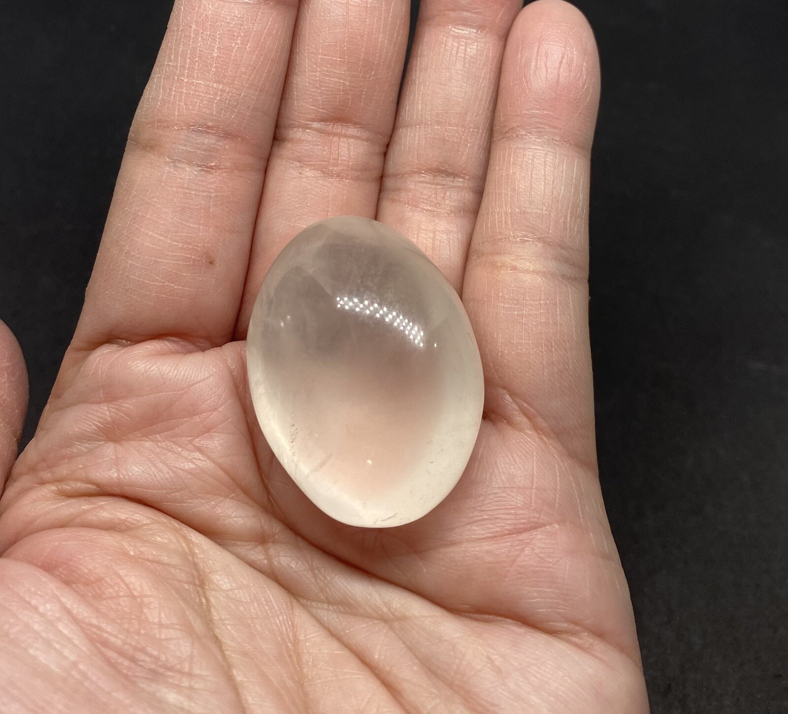 Girasol Genuine Quartz Stone from Madagascar 32g over 1 1/2in