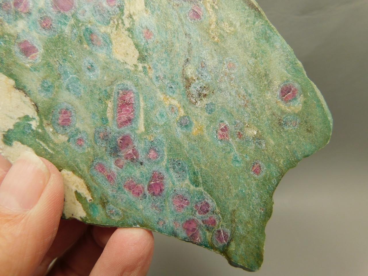 Ruby and Fuchsite Polished Stone Slab Decorator Rock #03