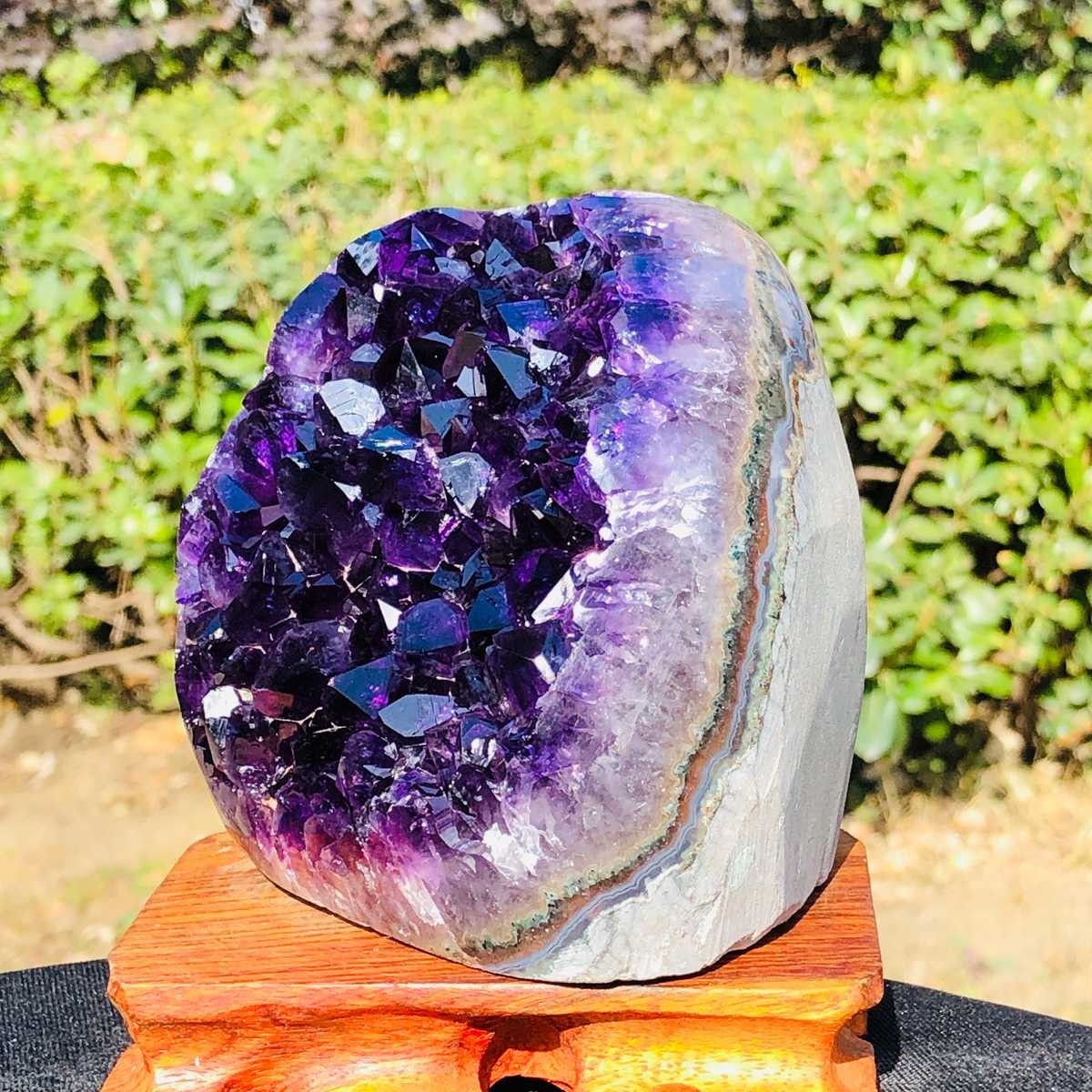 3.52LB Natural Uruguayan Amethyst Cluster Cave Display Specimen Healing 3127