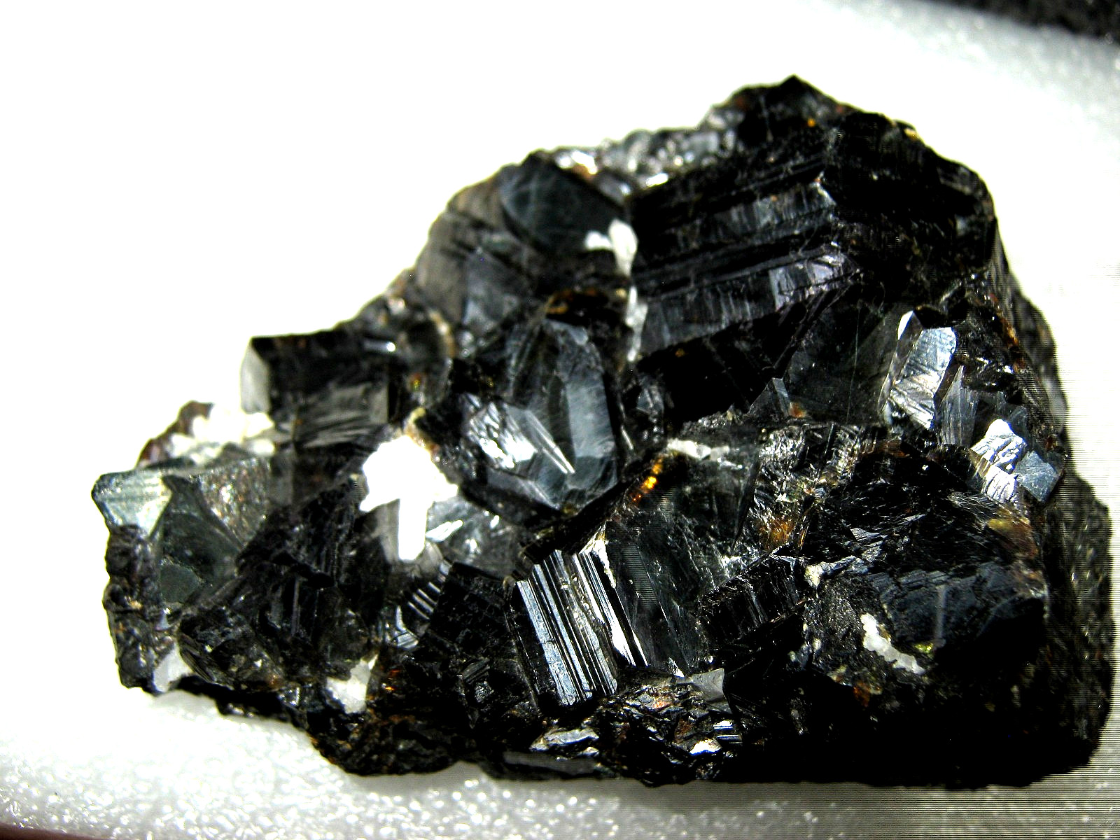 Huge RARE Black Shiny Gem Sphalerite & Amber Pyrite Quartz Crystal Cluster