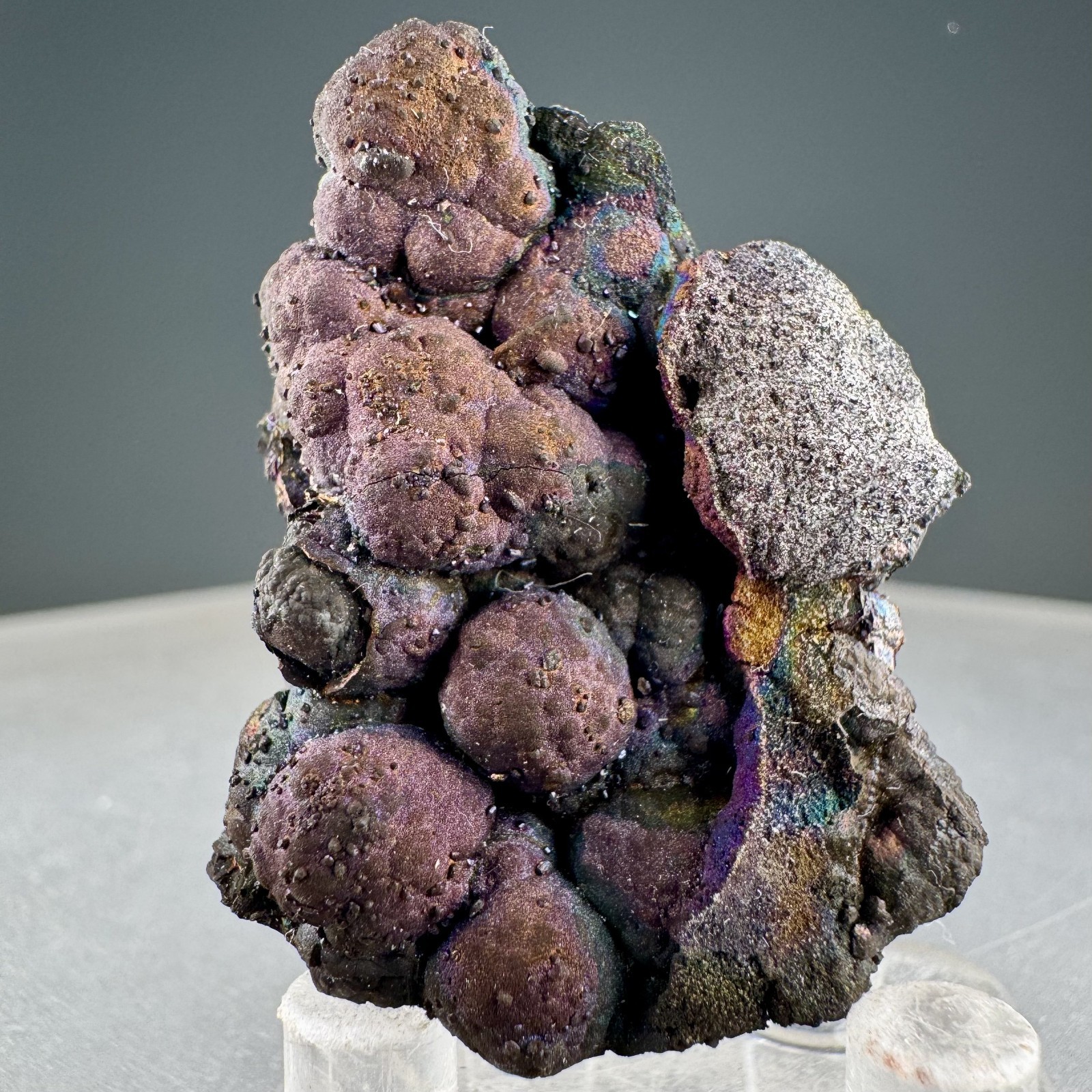 Rare “Blister Ore” Purple-Blue Chalcopyrite: Flambeau Mine, Rusk Co., Wisconsin