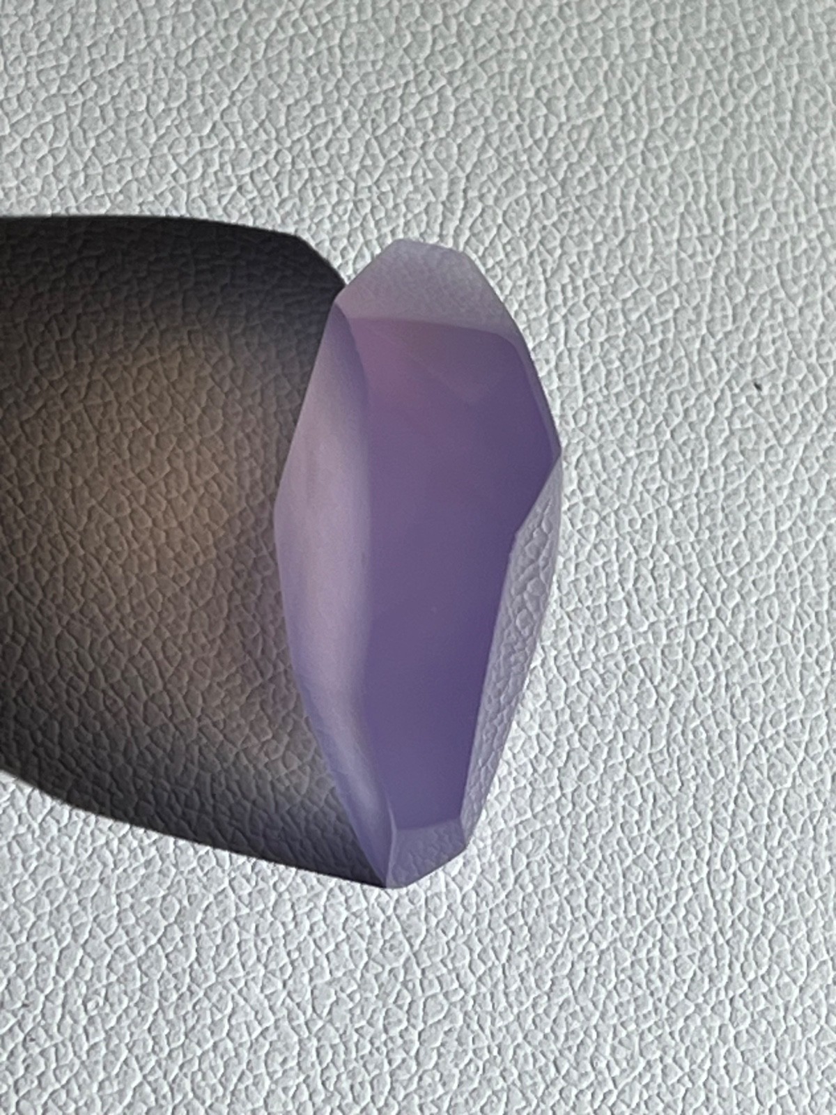 Purple chalcedony 27.05 ct One of Kind Geometric Pendant. Origin : Indonesia.