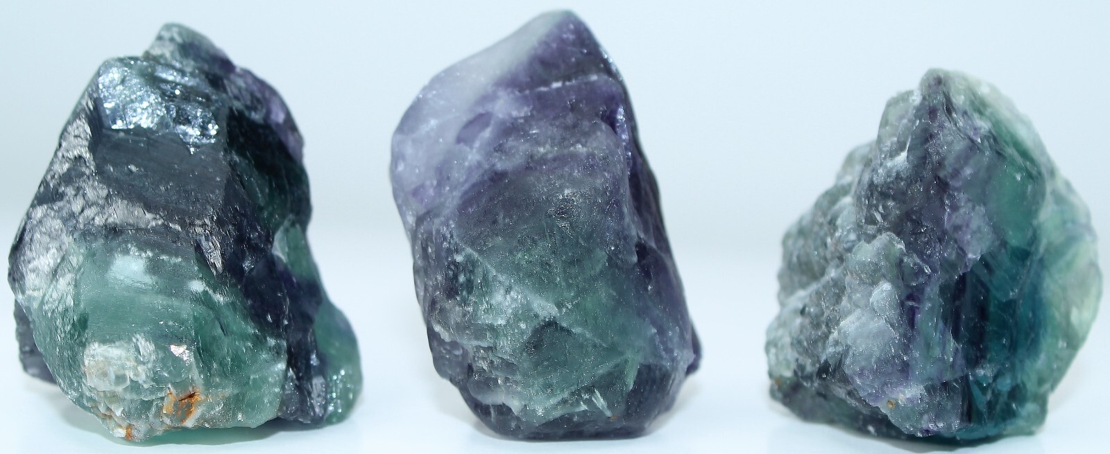 AAA Rough Mexican Rainbow Fluorite / 5 Pieces / 17.2 oz (487.61 gr) 2258