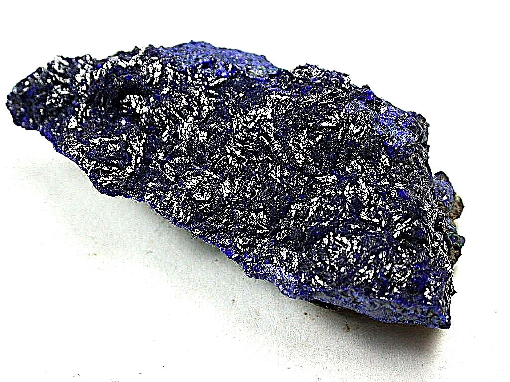 MINERALS : AZURITE CRYSTALS ON MATRIX, LIUFENGSHAN MINE IN CHINA. ORIGINAL LABEL