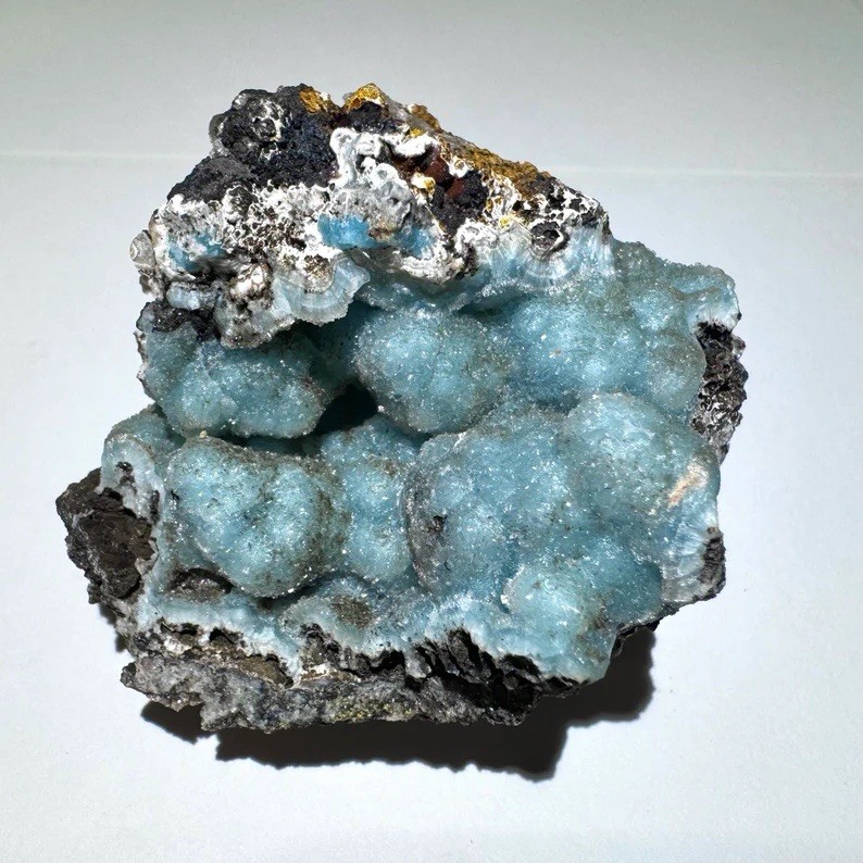 Rare 2.4” Arizona Blue Hemimorphite Crystal Mineral Specimen – 79 Mine, AZ