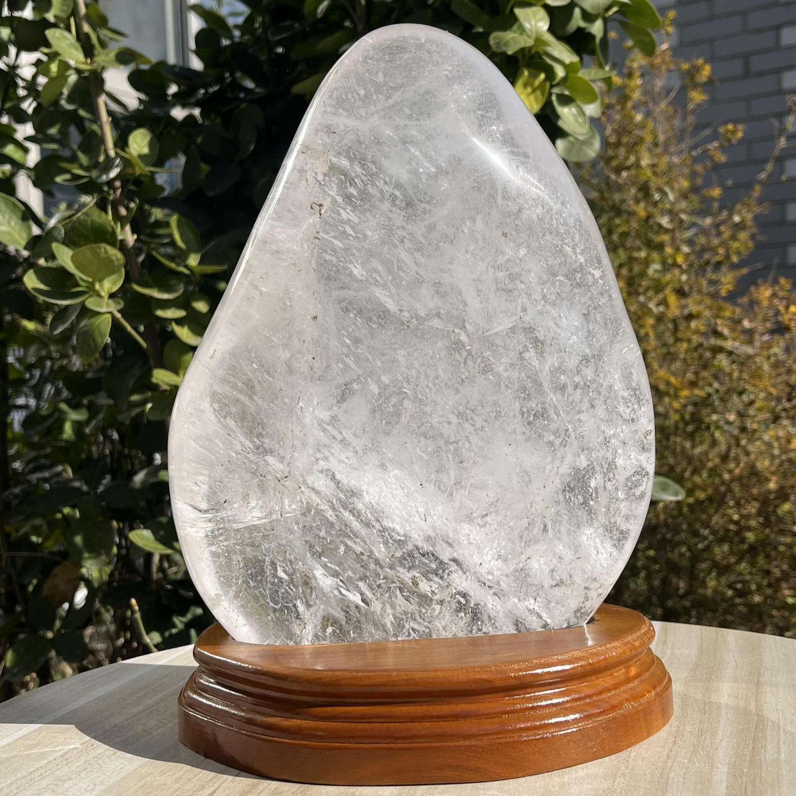 5600g Large Natural Clear Quartz Freeform Cystal Mineral Specimen +Stand