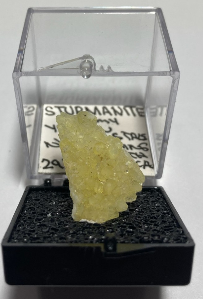 Sturmanite gemmy yellow crystals Thumbnail from South Africa