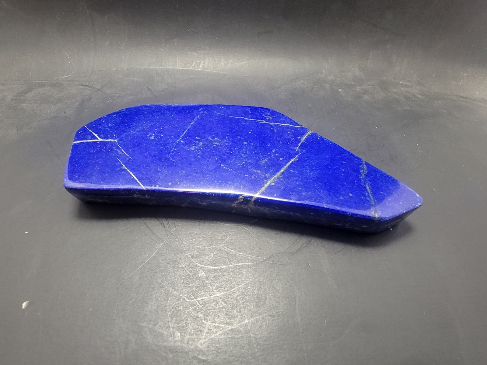 Polished Blue Lapis Lazuli Lapidary free form 1 lb 7 oz Beautiful Specimen!