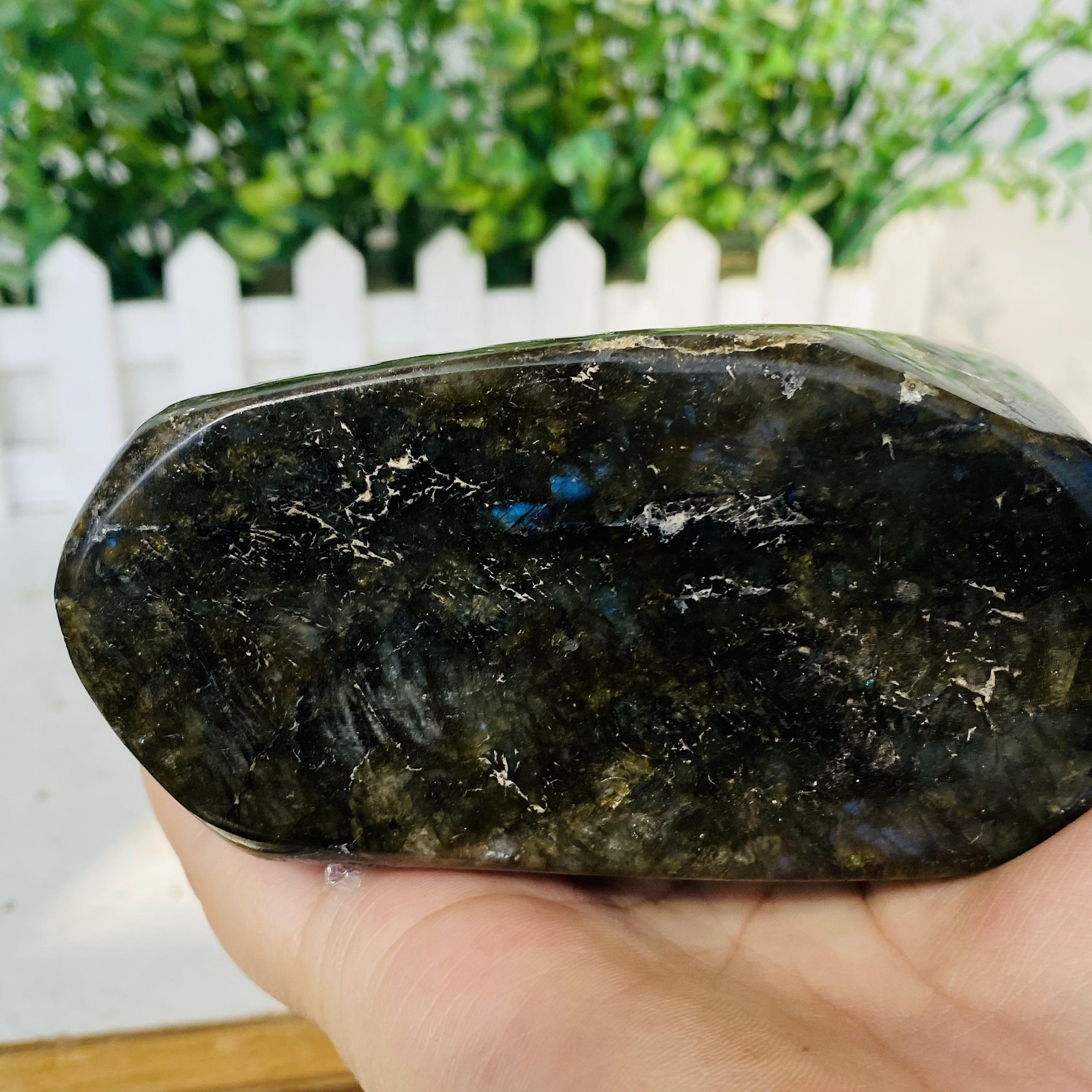 Natural Purple Labradorite Quartz Crystal Freeform Mineral Specimen 1060g