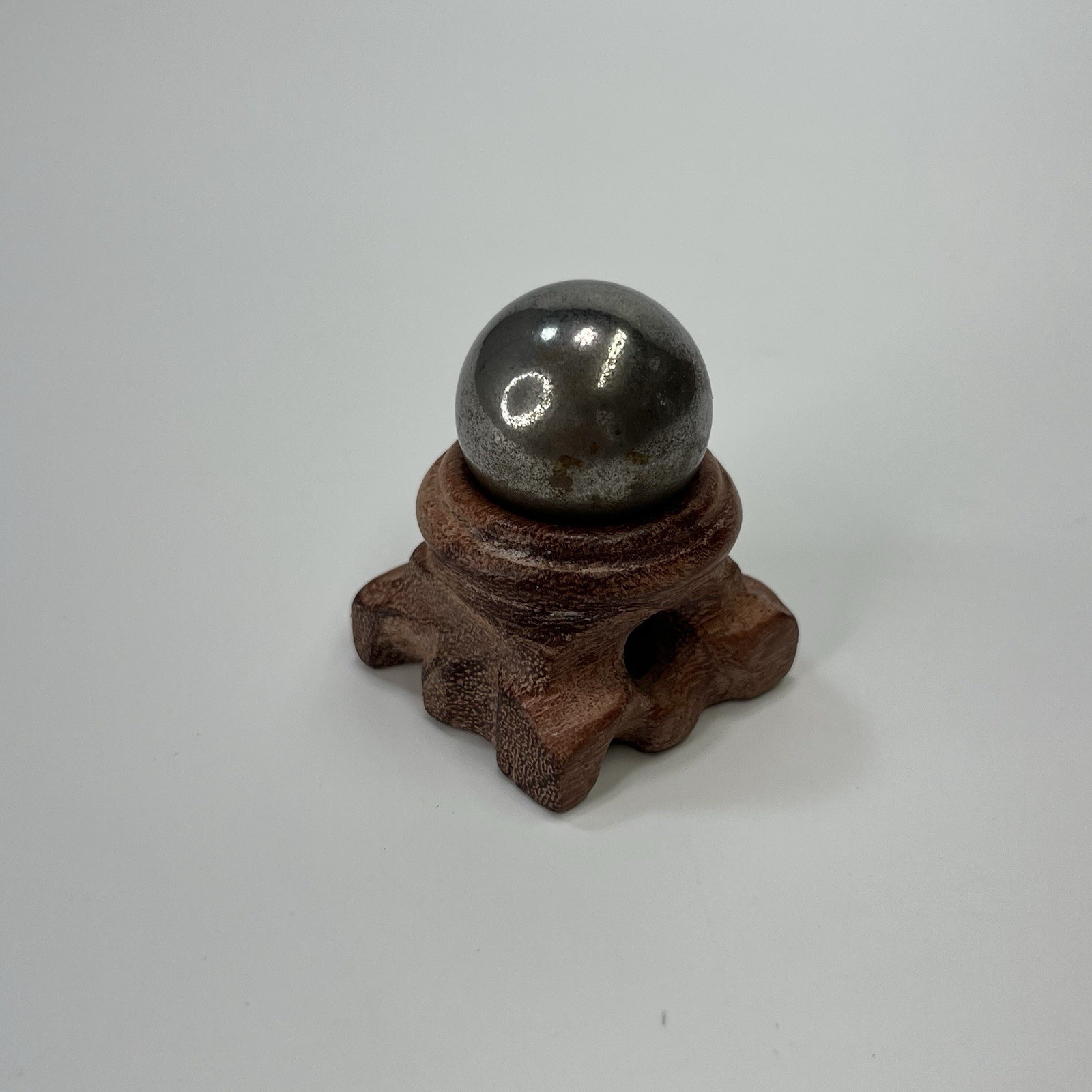 Wooden Display Stand Base For Crystal Ball Sphere Globe Stone Holder