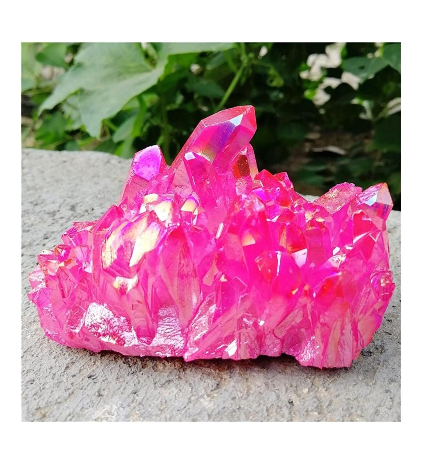 2025New Find Pink Aura Cluster Quartz Crystal Cluster Home Decor Vintage Gift